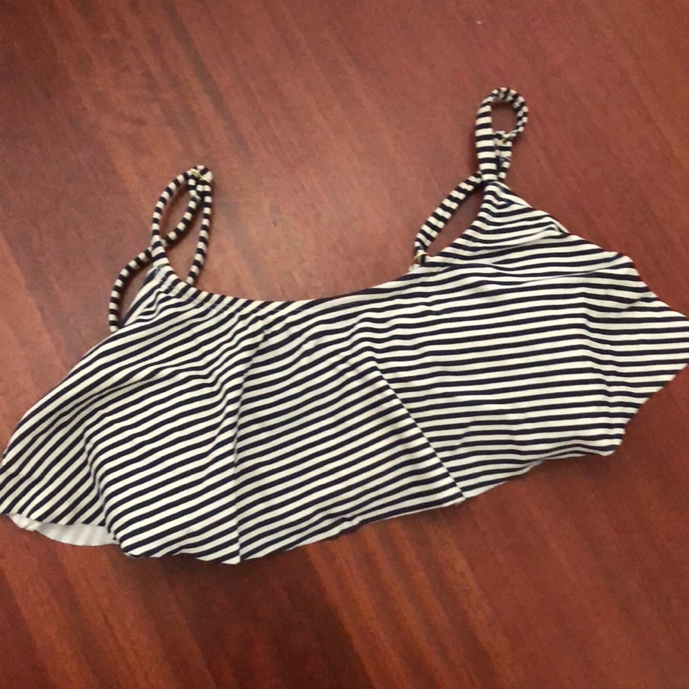 Striped bikini top